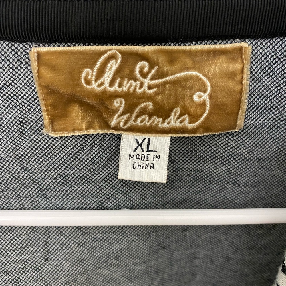 Aunt Wanda Quilted Patch Shacket Size Large - image 7